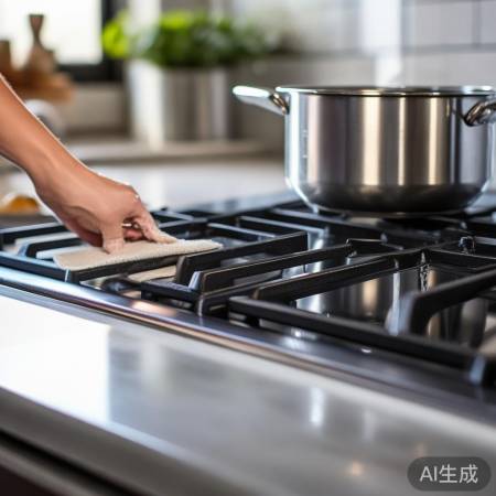 燃气灶易清洁，省时省力