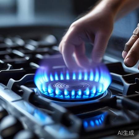 火焰适中，蓝黄有别