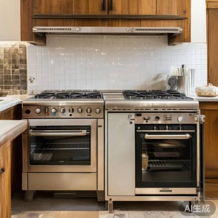 厨房空间选集成灶或传统灶