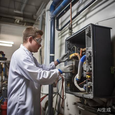 清洗壁挂炉核心部件