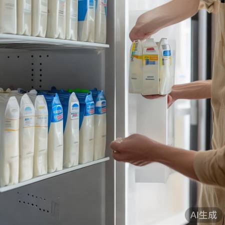 牛奶存放需谨慎
