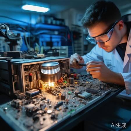 检查电路板,排查故障