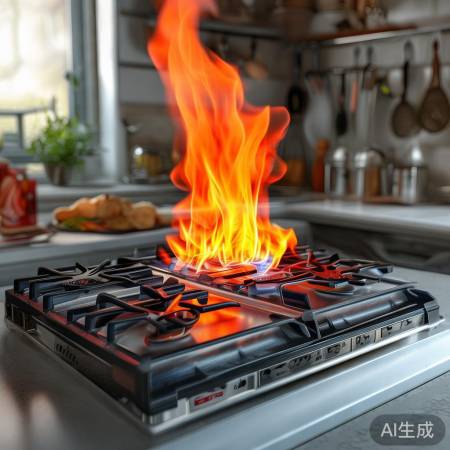 红日燃气灶：火力强劲，厨房利器