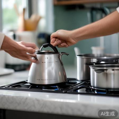 检查水壶盖，选灶具防过热