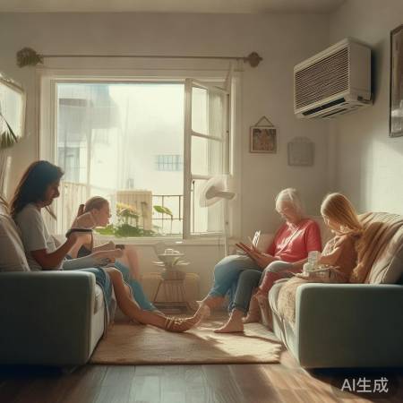 清凉夏日，注意空调病，通风喝水