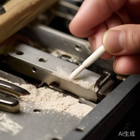 铅笔芯粉末润滑锁舌