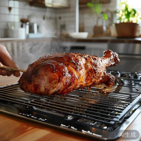 集成灶烤肘子教程