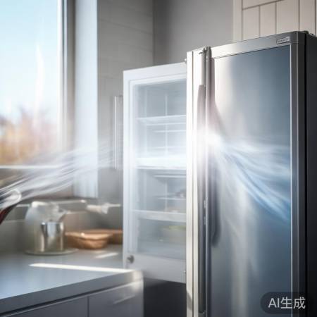 打开冰箱通风降温