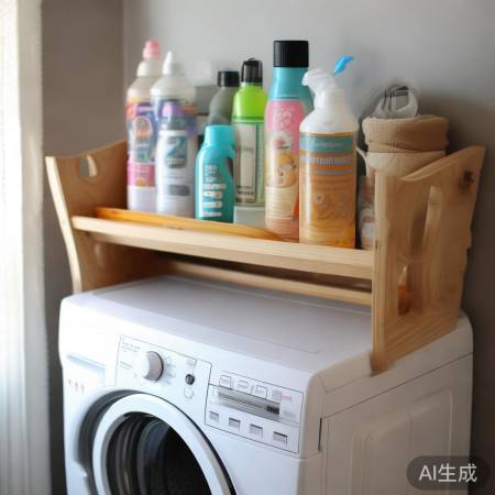洗衣机上实用花架