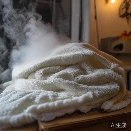 毛巾包裹储水罐保温