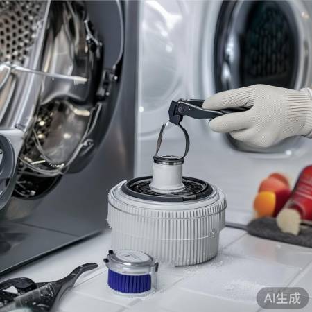 洗衣机底滤网清理指南