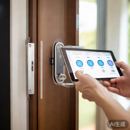 指纹锁安装简单，视频教程上手快