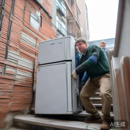 搬运冰箱,匀速小心