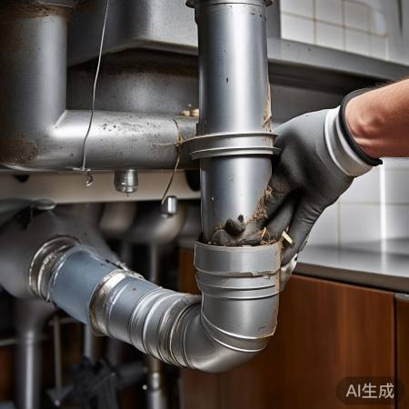 检查排水管，清除杂物