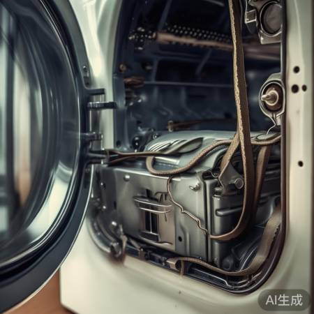 检查洗衣机传动带