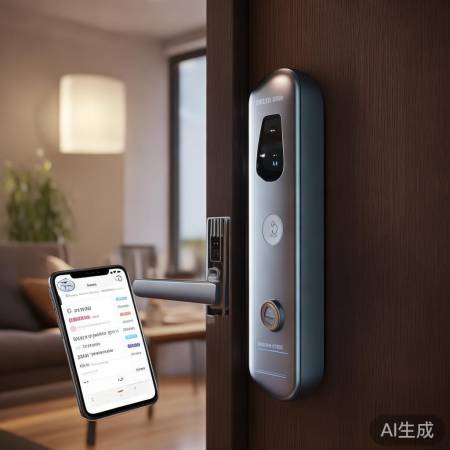 NFC指纹锁，记录门禁时间，手