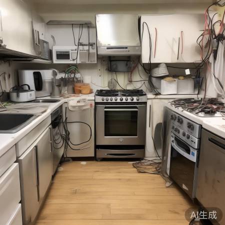 安分体灶需预留空间，布局易零散