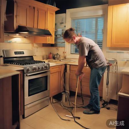 燃气灶烟道拆卸教学