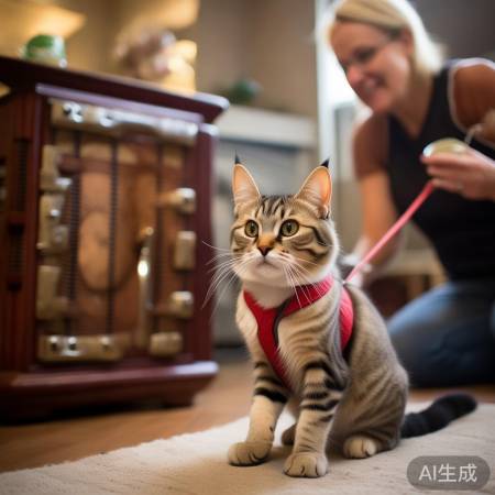 猫咪训练远离保险柜