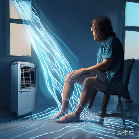 空调致膝盖痛，血管收缩拥堵