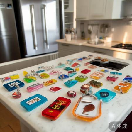 家居小物，亚克力冰箱贴